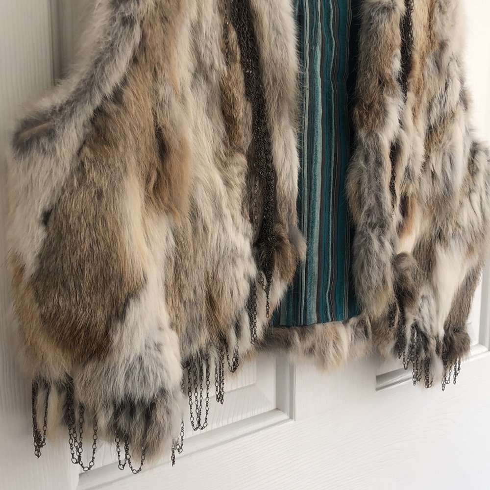 PITC Real Rabbit Fur Vest - Picture 10 of 14